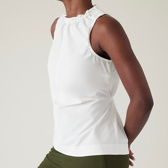 Athleta Tops - Athleta Boundless Tank bright white adjustable sleeveless women’s size large